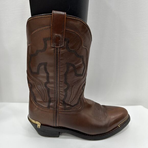 Laredo‎ Men\'s Size 10D Brown Atlas Leather Boots Western Cowboy main image 4